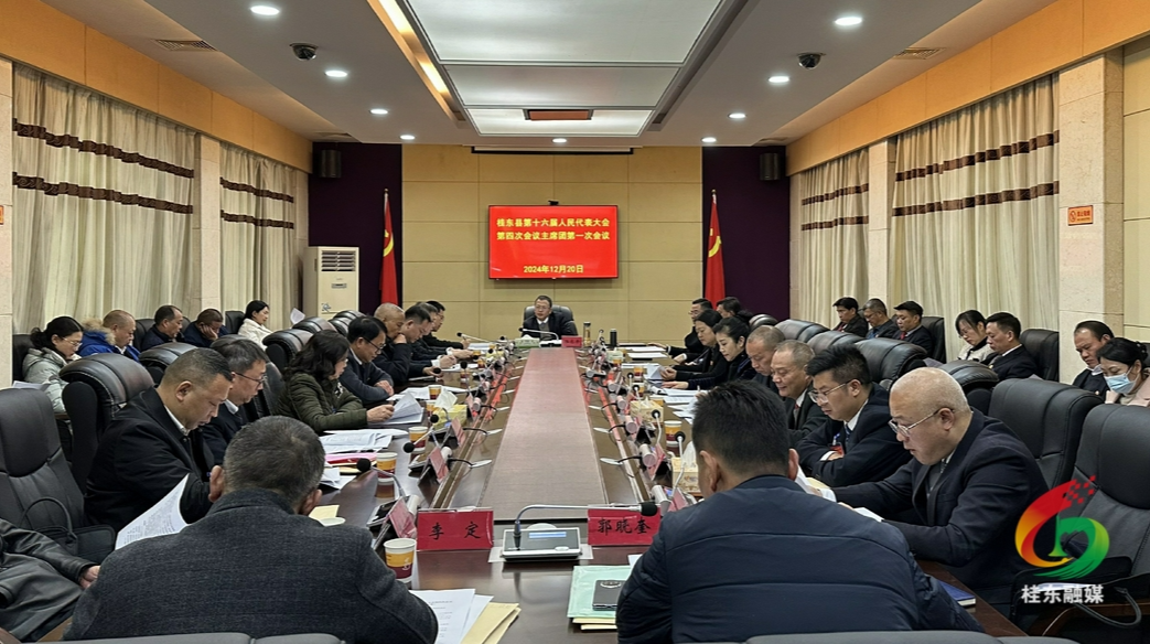 聚焦两会|县十六届人大四次会议召开主席团第一次会议