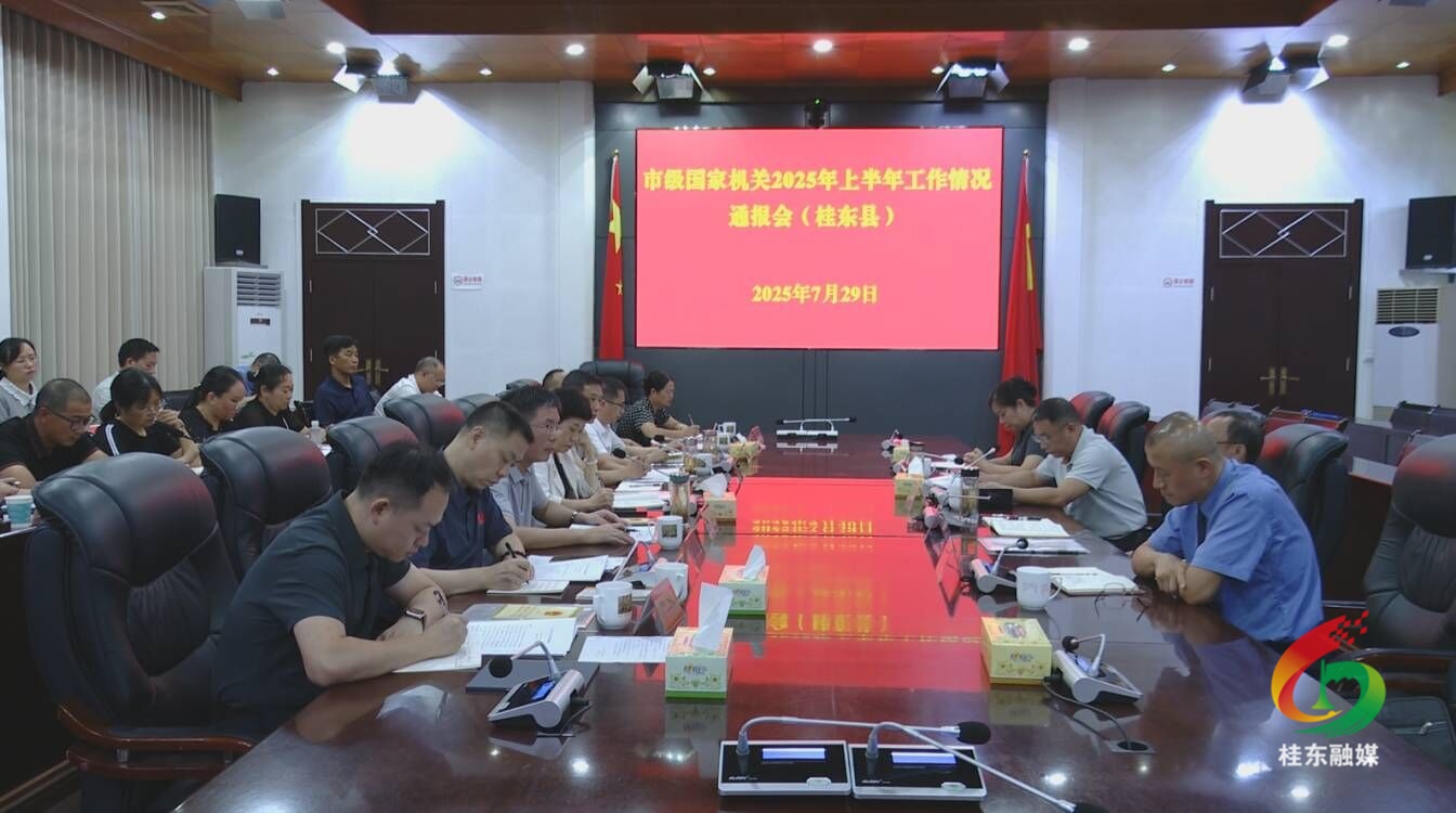 驻桂省、市人大代表听取市级国家机关2025年上半年工作情况通报