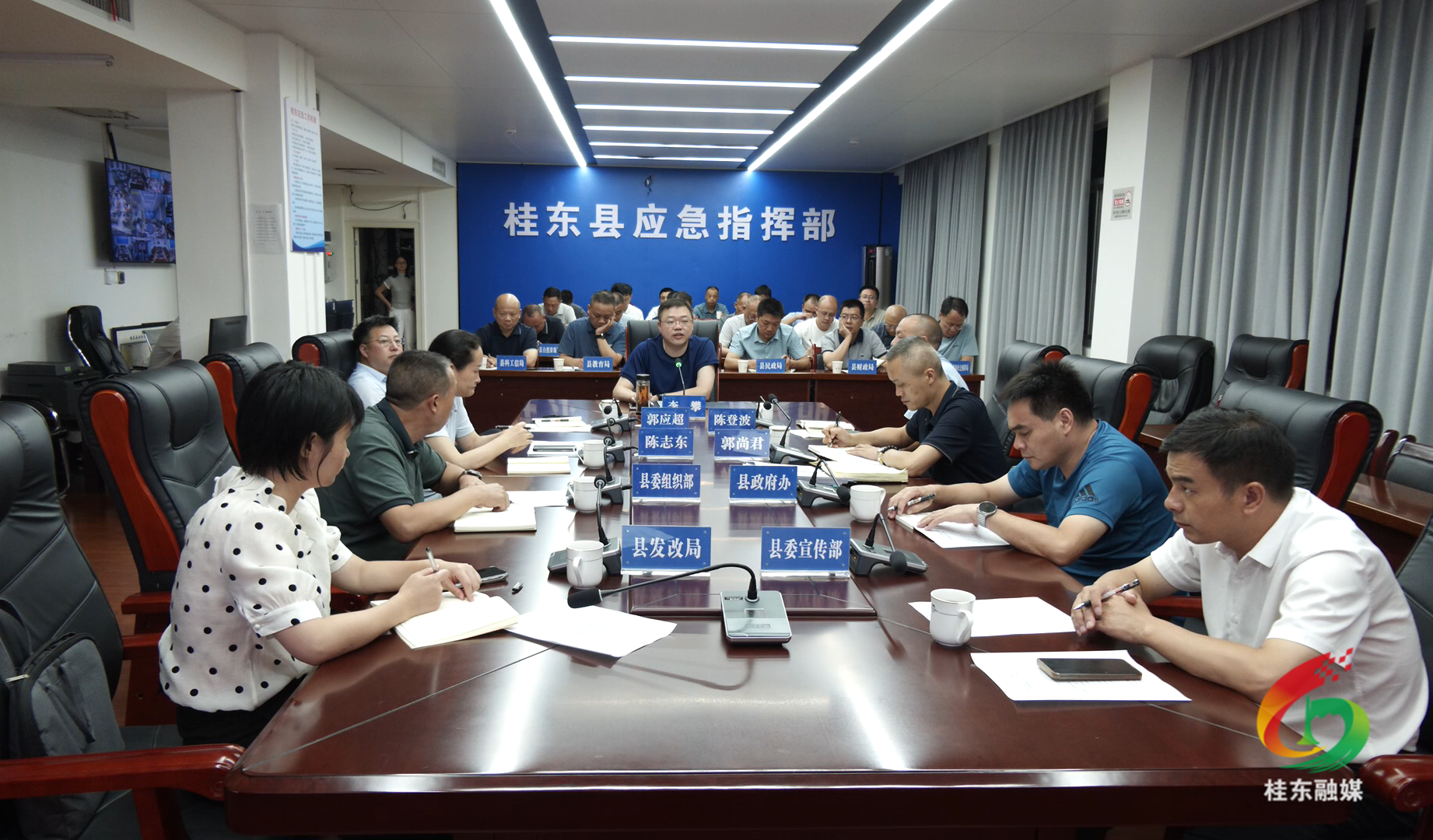 桂东调度台风防范应对及乡村振兴工作