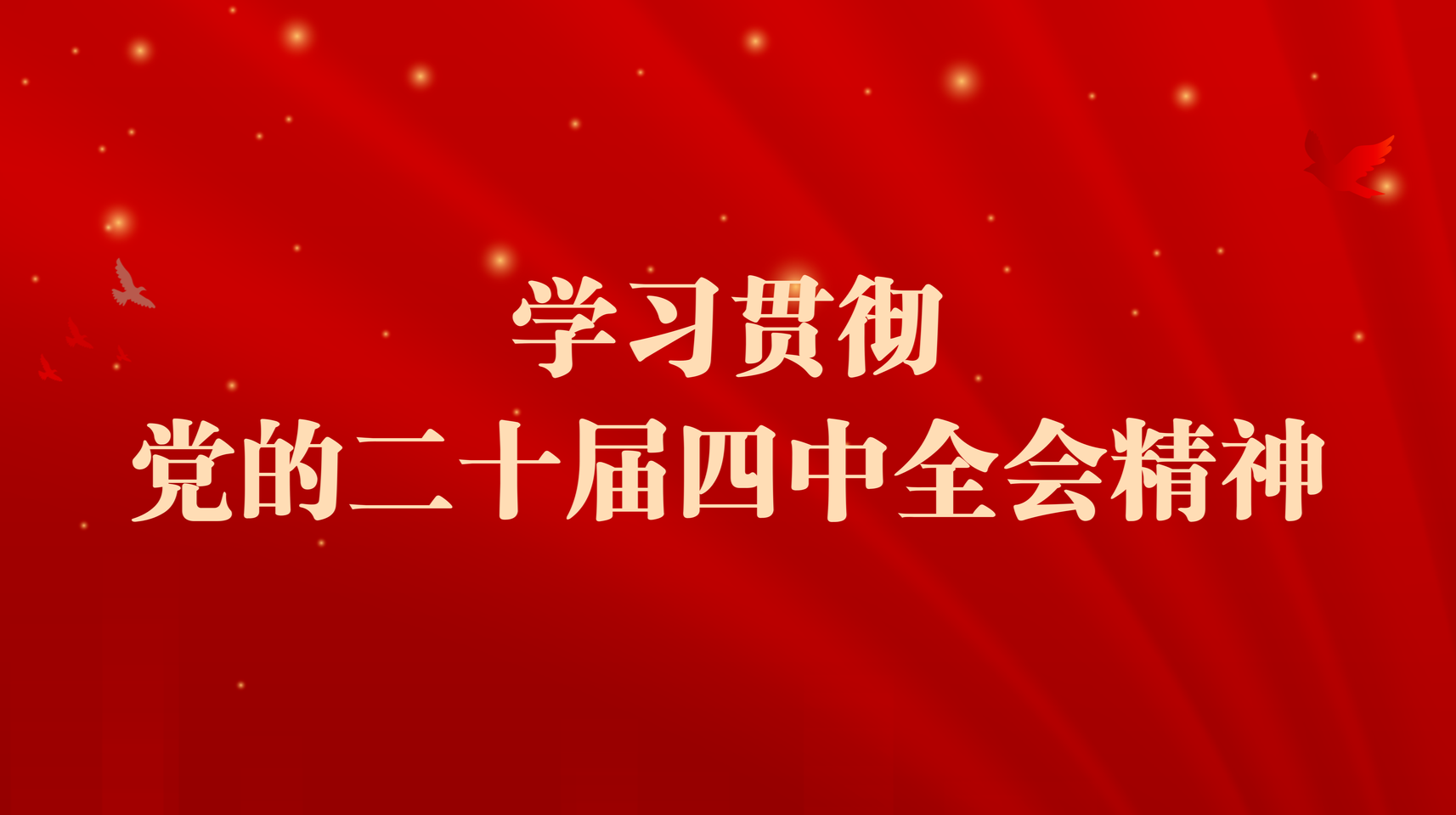 学习贯彻党的二十届四中全会精神