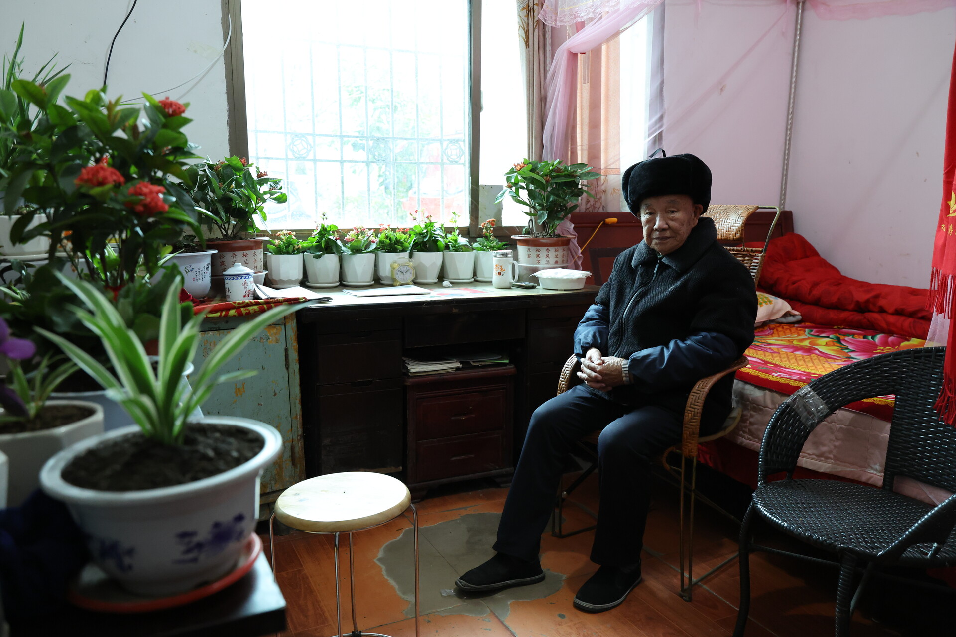 花果相伴 仁者长寿：九旬老兵邓干民的“芬芳”晚年