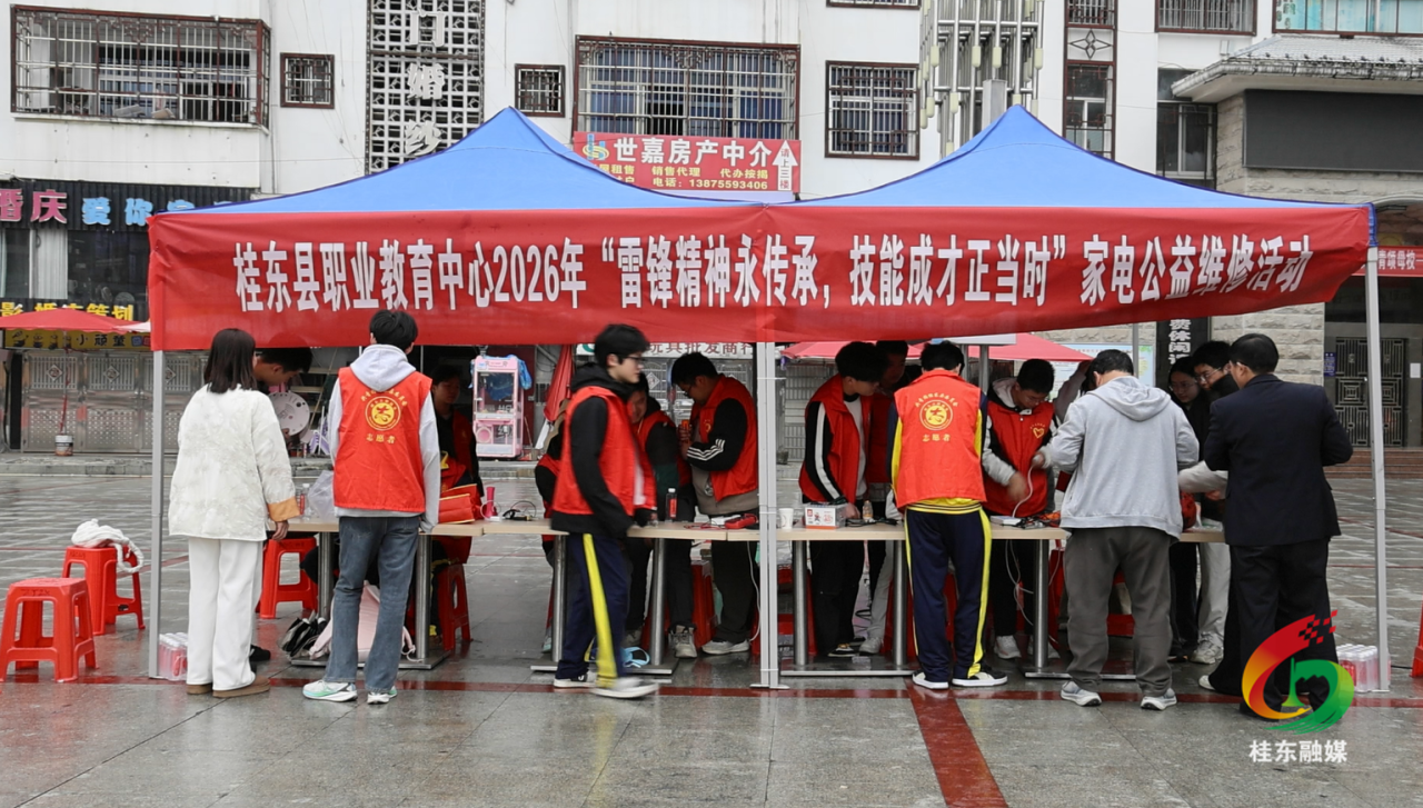 学雷锋 当先锋|县职教中心：技能服务进广场 家电维修暖人心