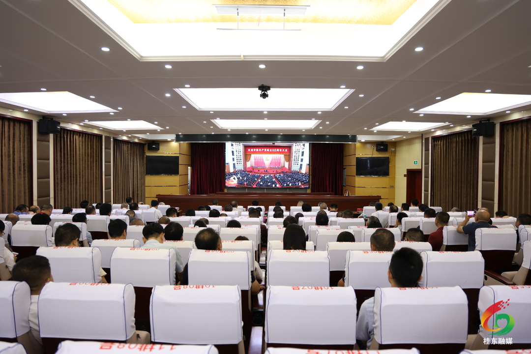 桂东县社会各界组织收看庆祝中国共产党成立105周年大会