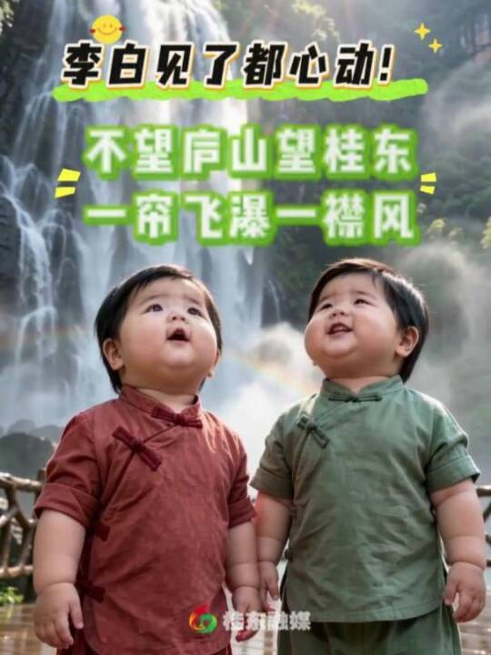 小胖避暑记 | 李白见了都心动！不望庐山望桂东，一帘飞瀑一襟风