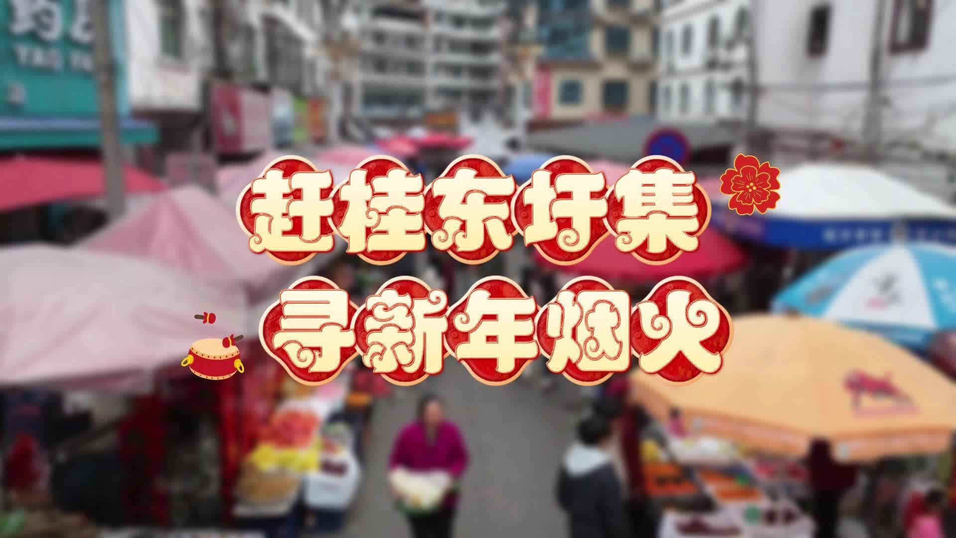 赶桂东圩集  寻新年烟火