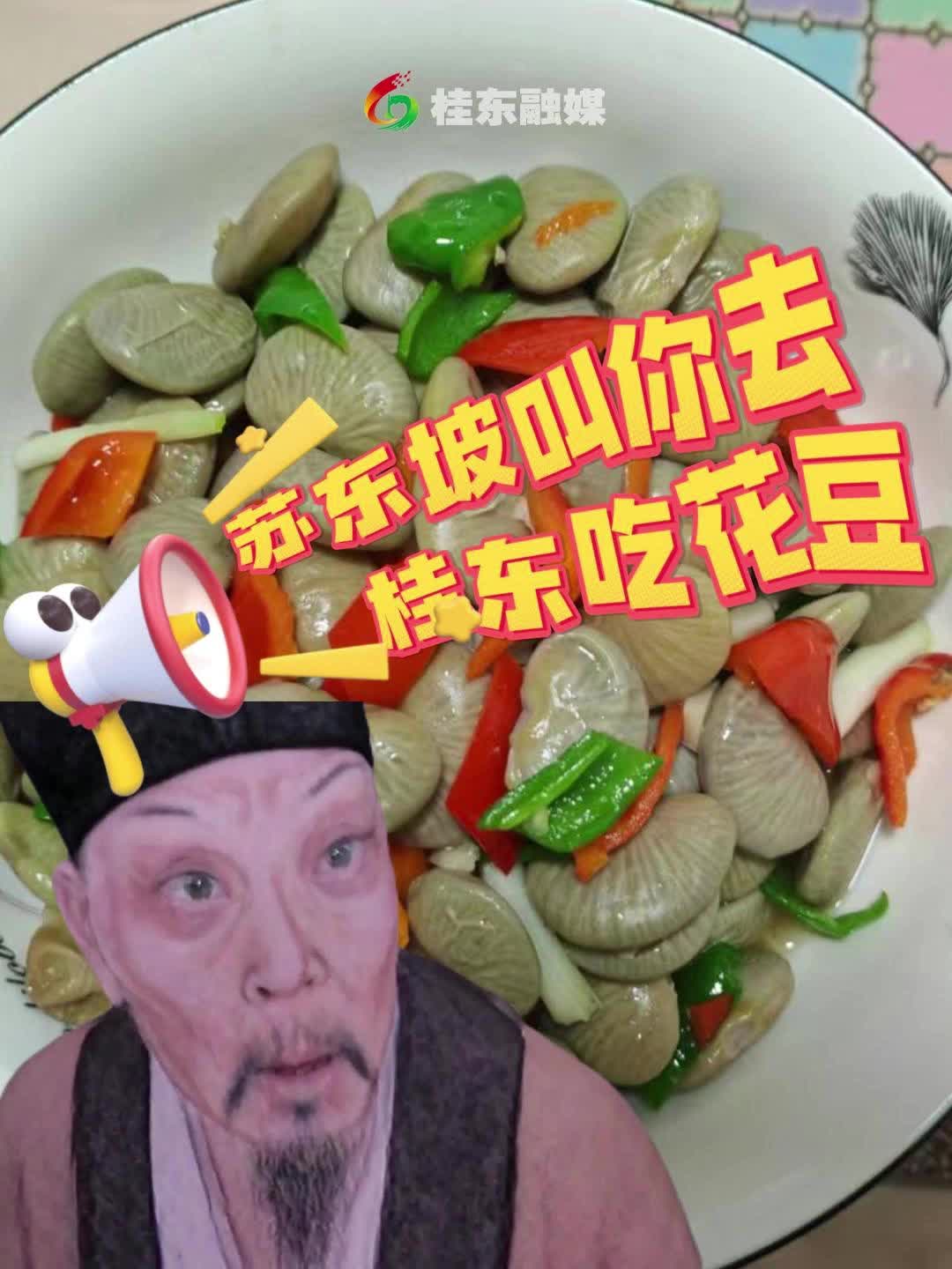 苏东坡叫你去桂东吃花豆，去不去？回答我！