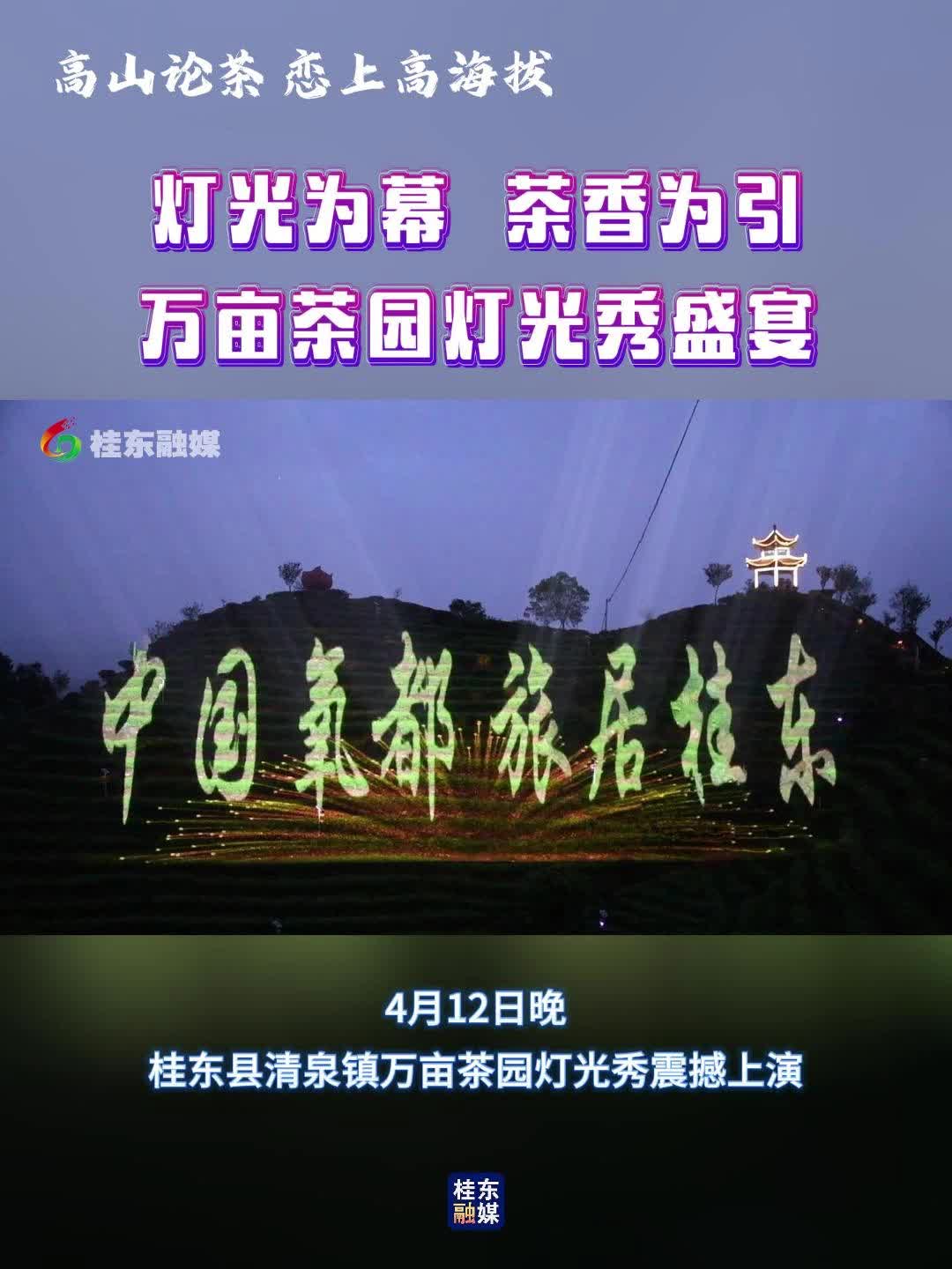 灯光为幕，茶香为引——万亩茶园灯光秀盛宴