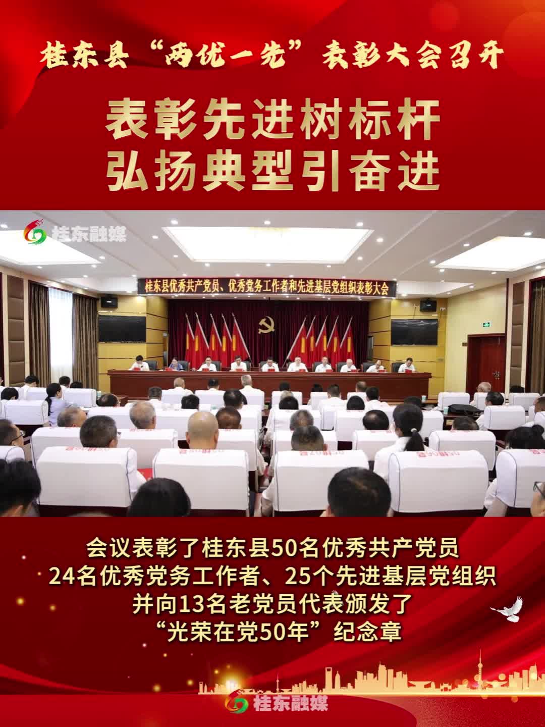 桂东县“两优一先”表彰大会召开：表彰先进树标杆 弘扬典型引奋进