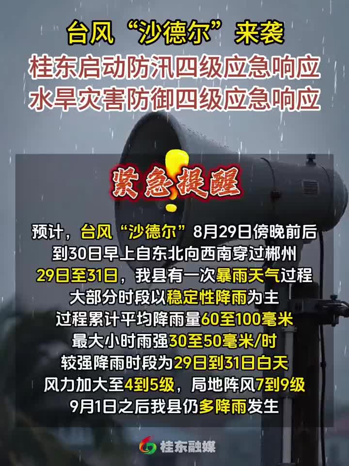 紧急提醒！台风“沙德尔”来袭，请做好防范