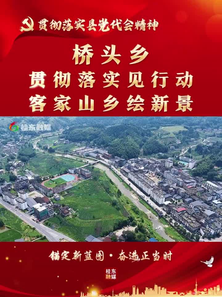 锚定新蓝图·奋进正当时 | 桥头乡：贯彻落实见行动 客家山乡绘新景
