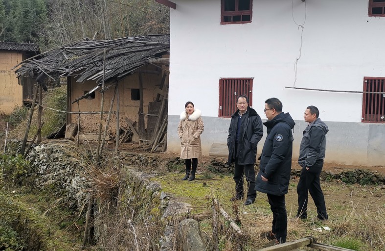 党旗飘扬在八面山上，党的温暖在老百姓心中
