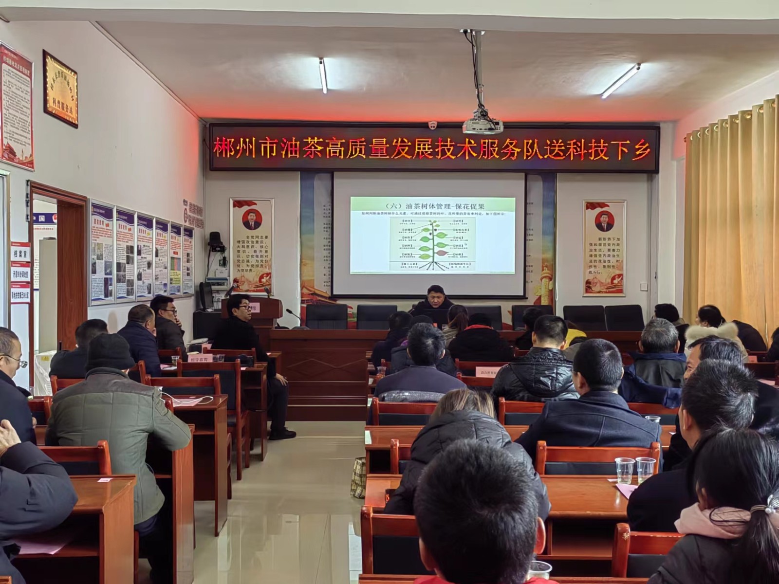 县林业综合服务中心：送科技下乡  助推油茶产业发展