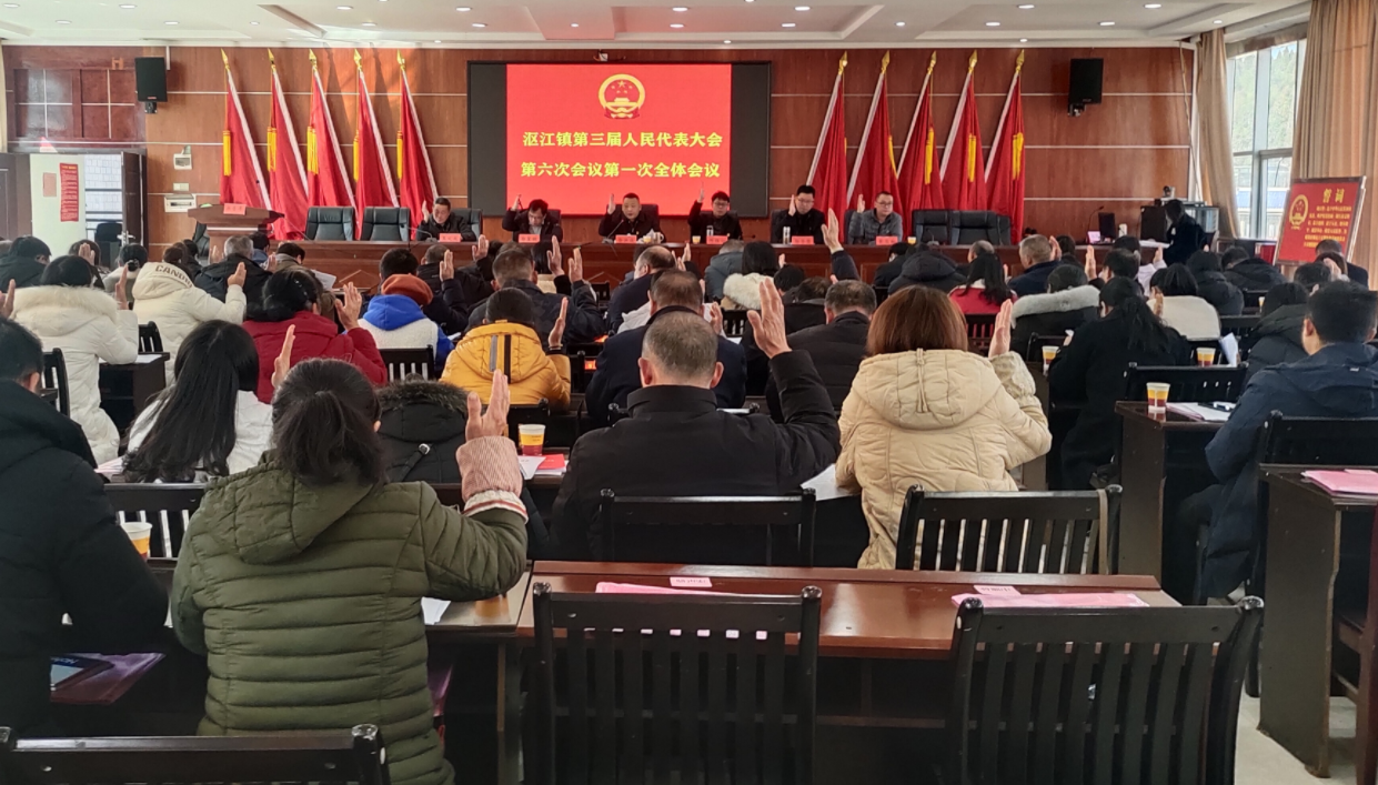 沤江镇第三届人民代表大会第六次会议胜利召开