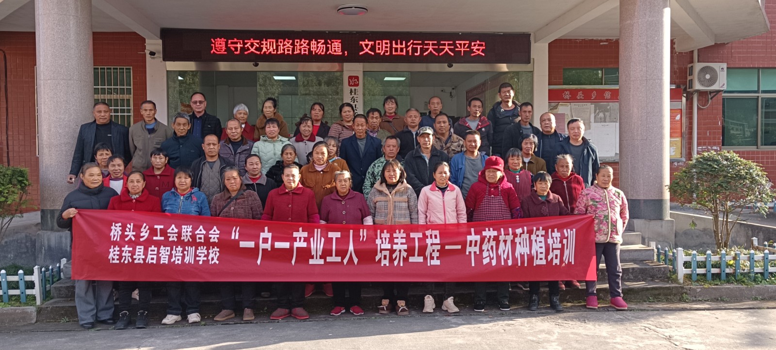 桥头乡组织中药材种植培训  150人集中“充电”